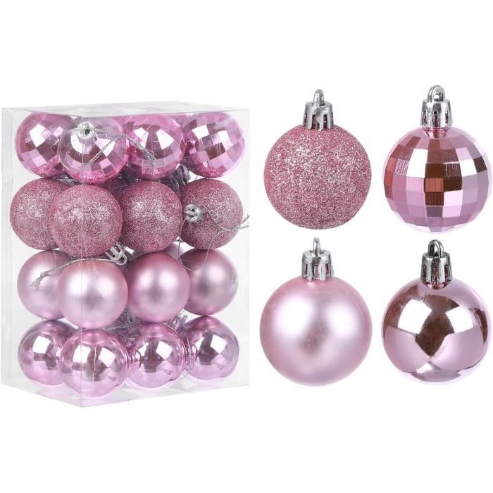 Lot De 44 Boules De Noël Incassables - Décorations Rouges & Dorées Pour Sapin, Couronnes, Fêtes
