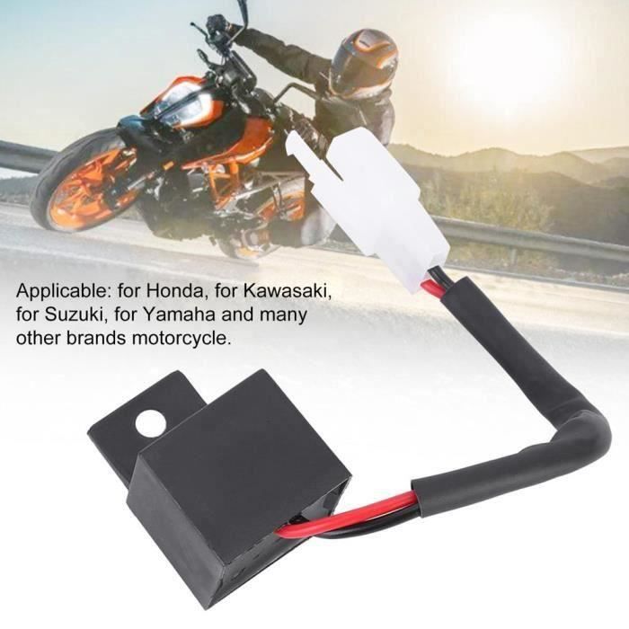 Justech Relais De Clignotant 2 Broches Relais Clignotant LED DC 12V Indicateur Répétiteur Pour Véhicule Voiture Motos