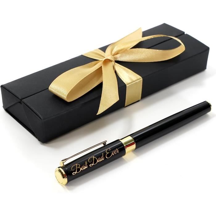 Stylo Métallique Personnalisé Avec Gravure Laser - Cadeau D'Entreprise Ou Personnel - Coffret Cadeau Inclus