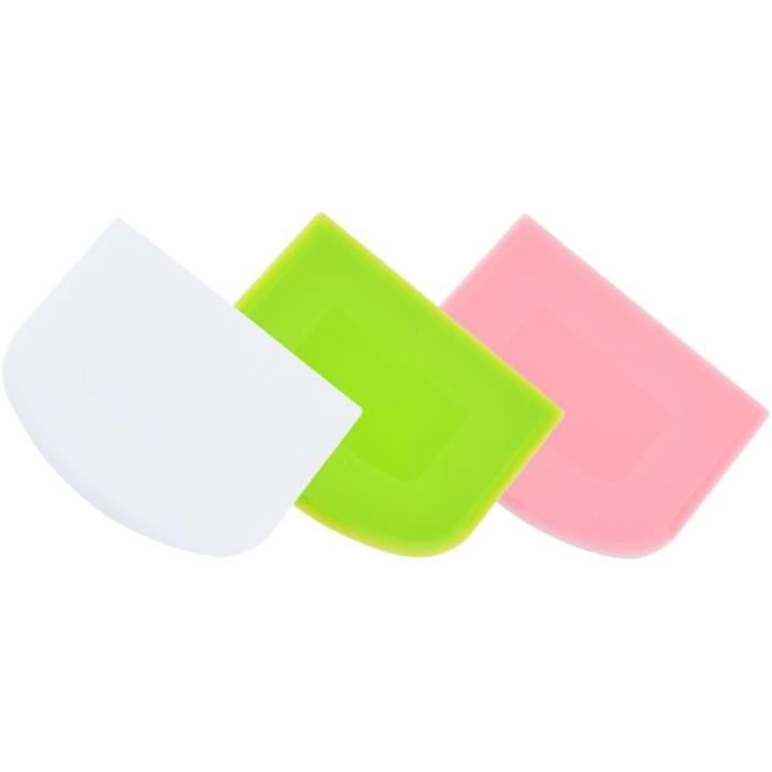 Corne Patisserie, 3 Pièces Spatule Plastique,Grattoir à Pâte en ...