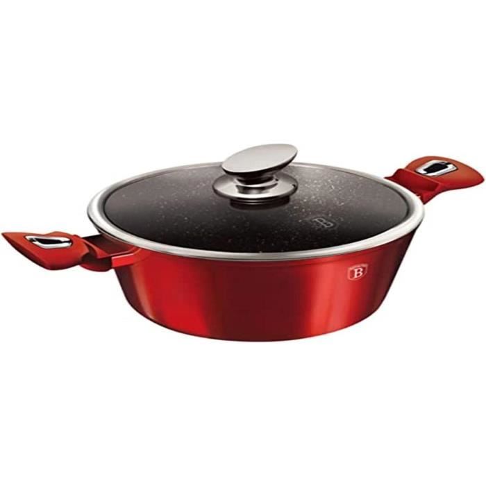 Casserole 20cm Avec Couvercle Vert - Revêtement Céramique Antiadhésif, Sans PFOA/PTFE - 14
