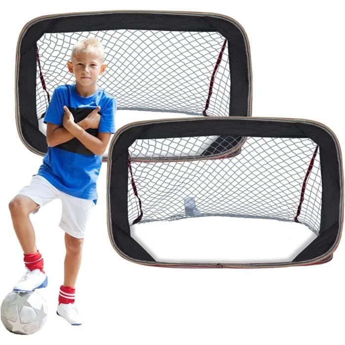 But de football portable, filet de football pliable pour enfants de 1,2 m x 90