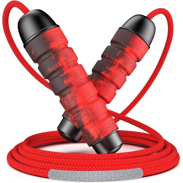 Corde à Sauter Réglable Adulte/Enfant – Antidérapante, Sans Enchevêtrement | Pour Fitness, Boxe, Perte De Poids