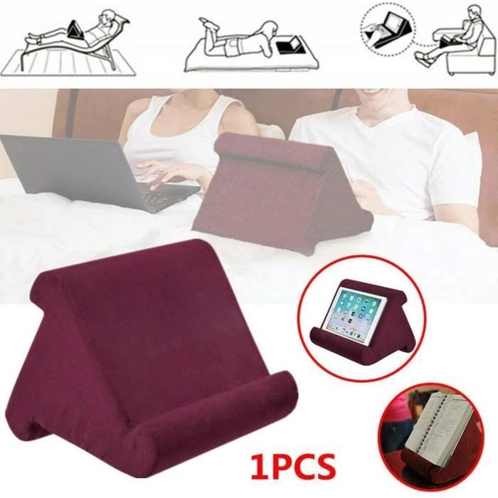 Support Tablette Oreiller Lamicall | Pour IPad, Samsung, Switch, IPhone | 4 Angles | Poche Rangement - 6