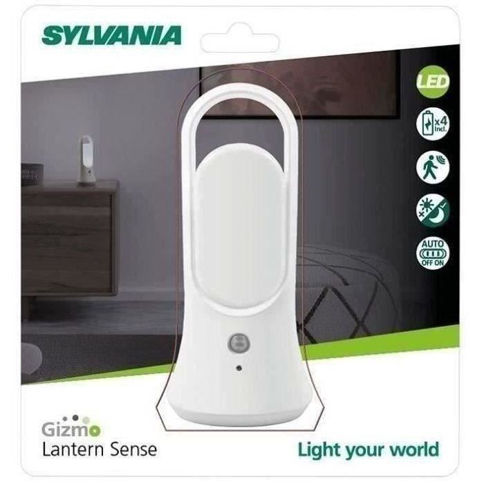 sylvania - lanterne portable pile avec détecteur.