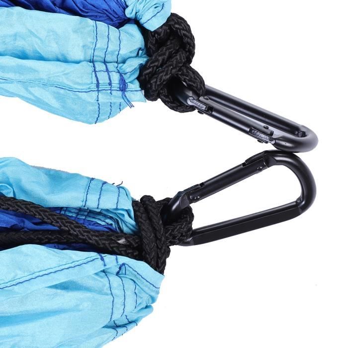 Hamac de camping portable pour simple avec 2 sangles d'arbre