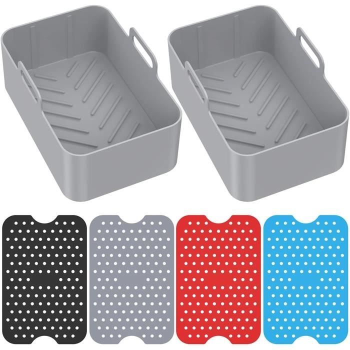 Pot En Silicone Pour Friteuse Air, Air Fryer Rack Accessoire Pour Air