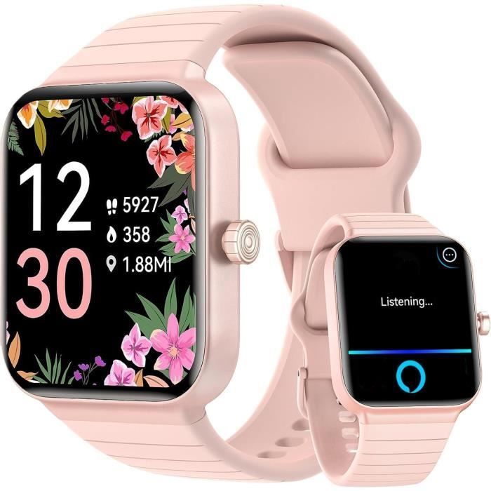 Montre Connectée Homme Femme Appels Étanche Alexa Intégrée HR pour iPhone SE (2022) | eBay