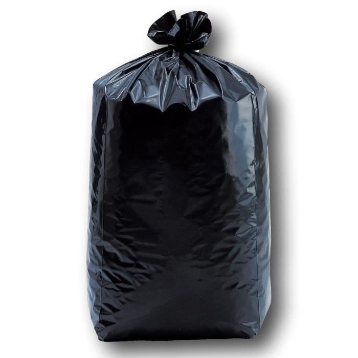 UNIVERS GRAPHIQUE Lot de 40 Sacs Poubelle Noir 30 litres 50 x 65