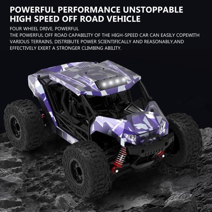 VATOS Voiture RC 4WD 26 Km/h – 1:20 Monstre Tout-terrain, 2.4GHz, Batterie 7.4V, Semi-étanche, Pour Adultes Et Enfants