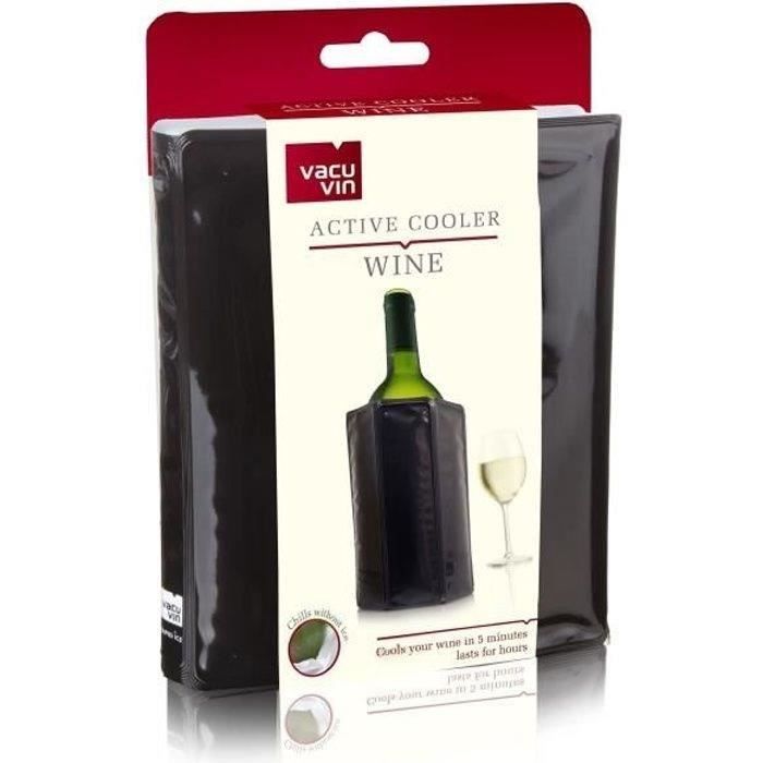 VACUVIN - Rafraîchisseur à vin Noir - Active Cooler Wine