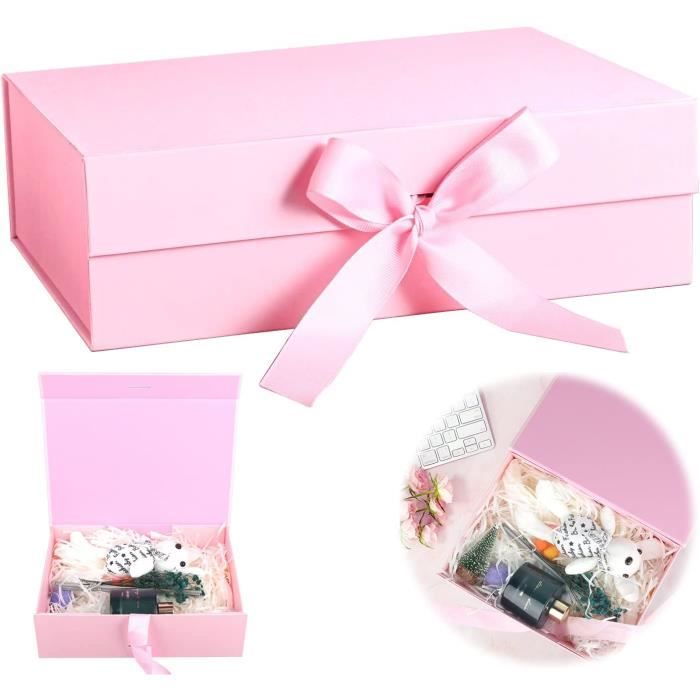 Boite Cadeau Carton Set De 15 Boîtes Cadeaux En Papier Kraft Zwart