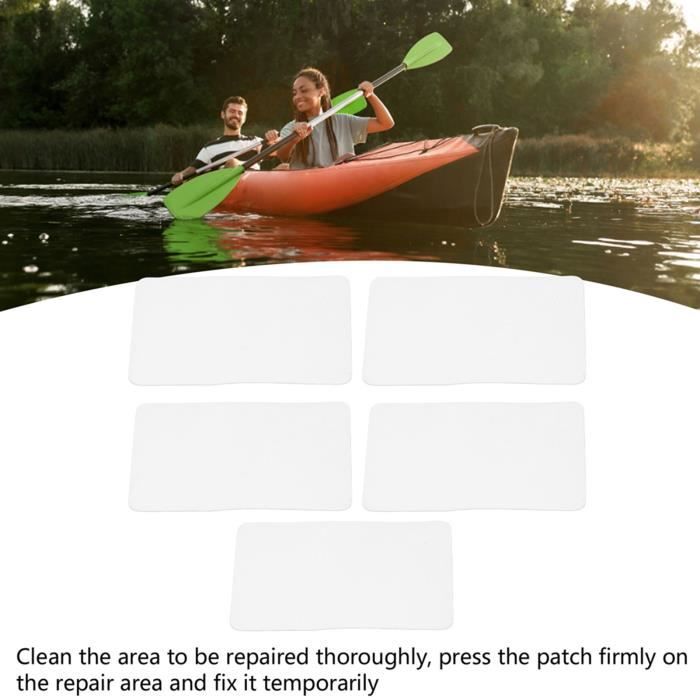 Kit De Patchs PVC Pour Réparation Bateau Gonflable Et Kayak – 100x5cm