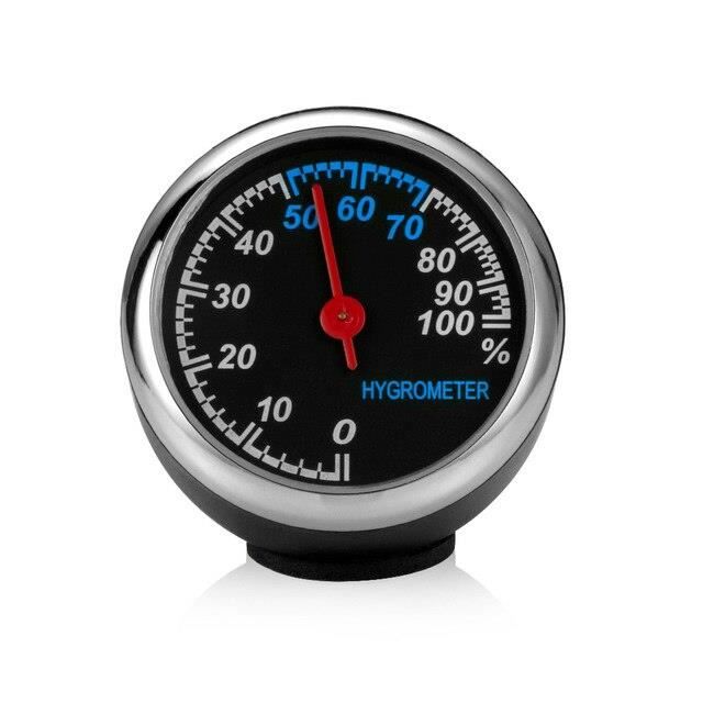 Mini Horloge Voiture 3-en-1 VOBOR : Thermomètre, Voltmètre Et Horloge LED Pour Tableau De Bord