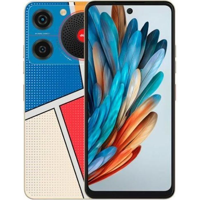 Smartphone ZTE Nubia Music couleur Pop Art avec écran HD+ 6,6