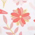 Parures de couettes - Today - Parure de lit double en coton "Sunshine" imprimé floral - Rose corail/Blanc - 220 x 240 cm-1