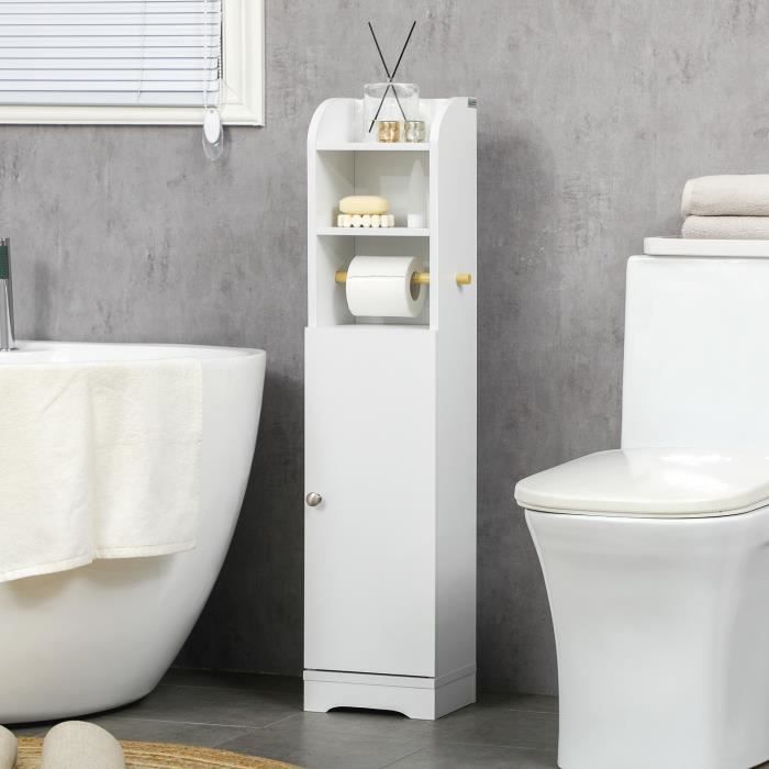 Sealskin - Sealskin Square Serviteur WC - Porte-rouleau papier toilette -  Brosse WC avec support Porterouleaux papier toilette de réserve -  autoportante Blanc