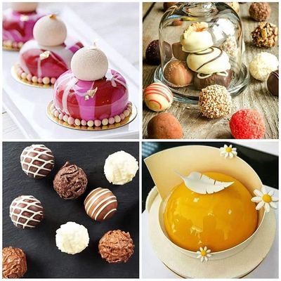 Moule à Chocolat En Silicone 40 Cavités - Avec Pinceau, Pour Glaçons, Bonbons, Gelée - Vert