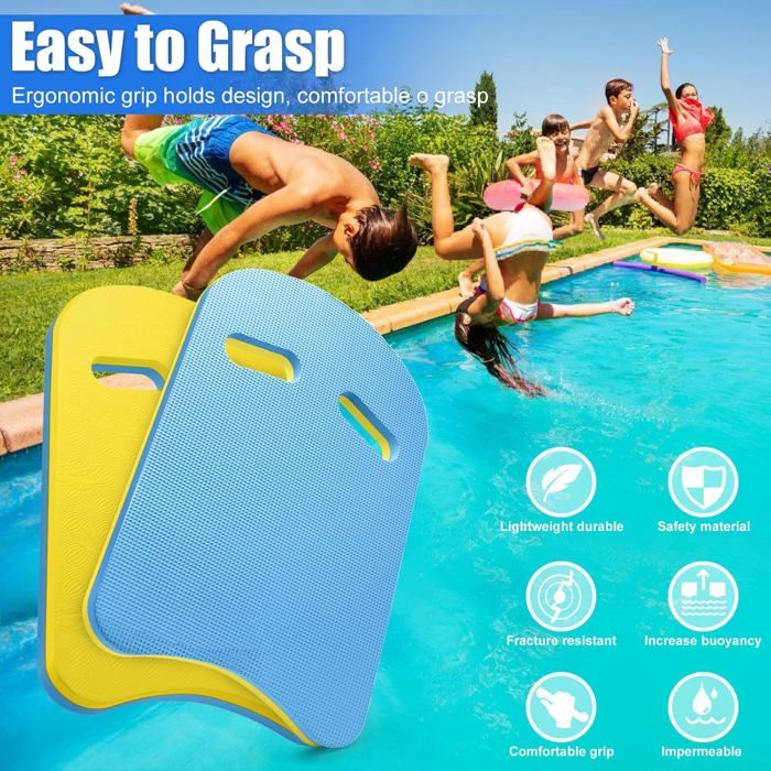 Planche De Natation Mirriverse – Forme A Ergonomique, Mousse EVA Haute Densité, 40x32x2,5 Cm, Antidérapante, Pour Enfants Et Adultes