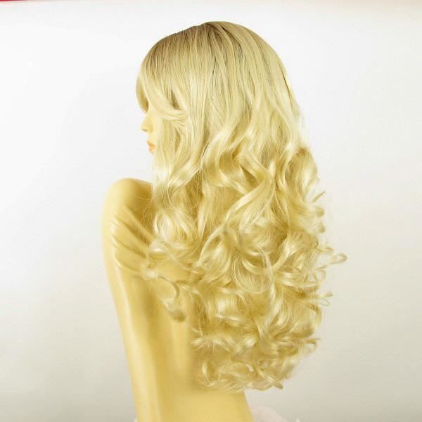 Perruque Femme Longue Blond Foncé Méché Blond Clair - Modèle MICKI F27613 - Synthétique Bouclée - Neuf