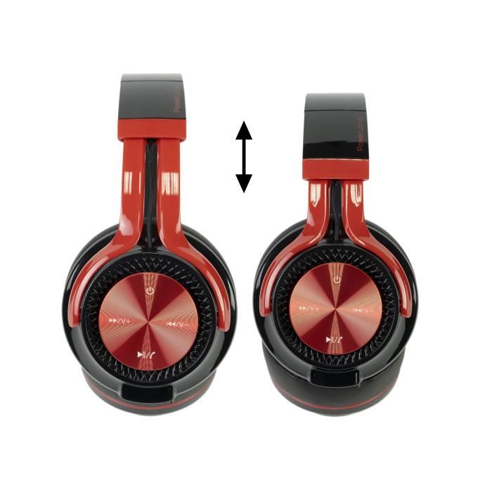 Casque audio PowerLocus P1 pour les enfants jack 3. 5mm sans fil bluetooth  intégré usb rose