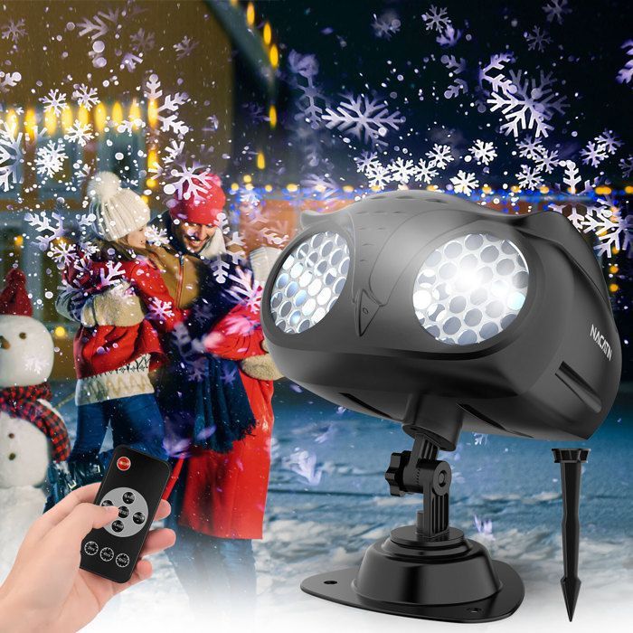 Flocon de Neige Lumineux de 40 cm, Décoration de Noël Extérieure
