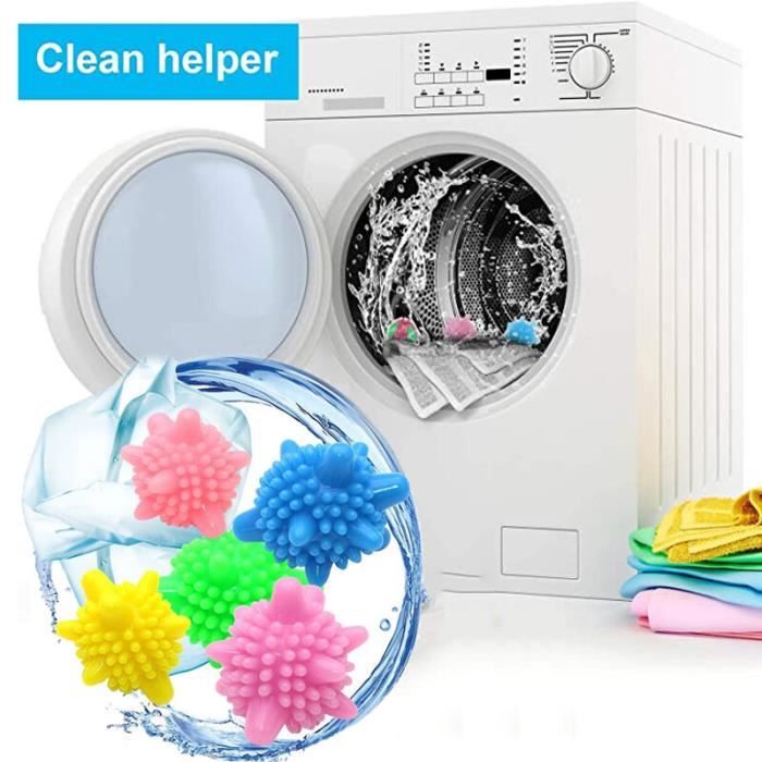 Accessoire lave linge,Boule à linge magique en PVC réutilisable,10 — free download