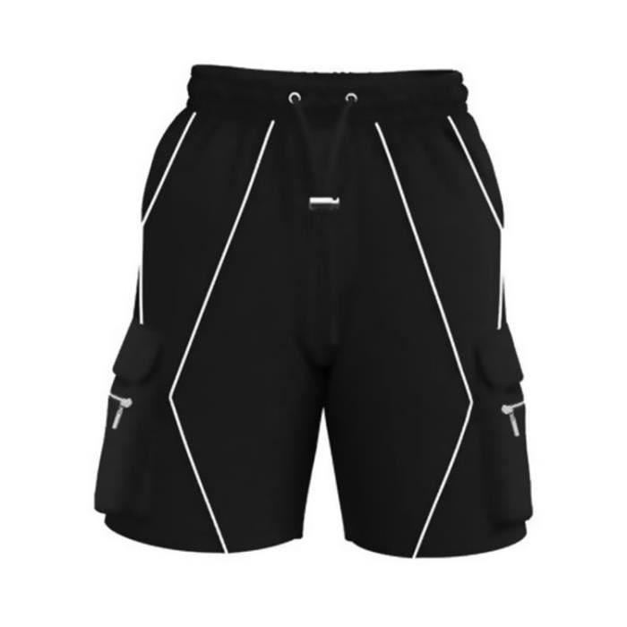 Short cargo sales noir homme
