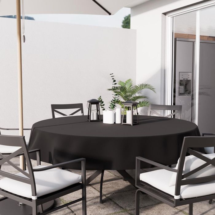 Nappe Ronde Enduite Anti-taches 100% Coton Multicolore 180x180 Cm Naiara | Maisons Du Monde