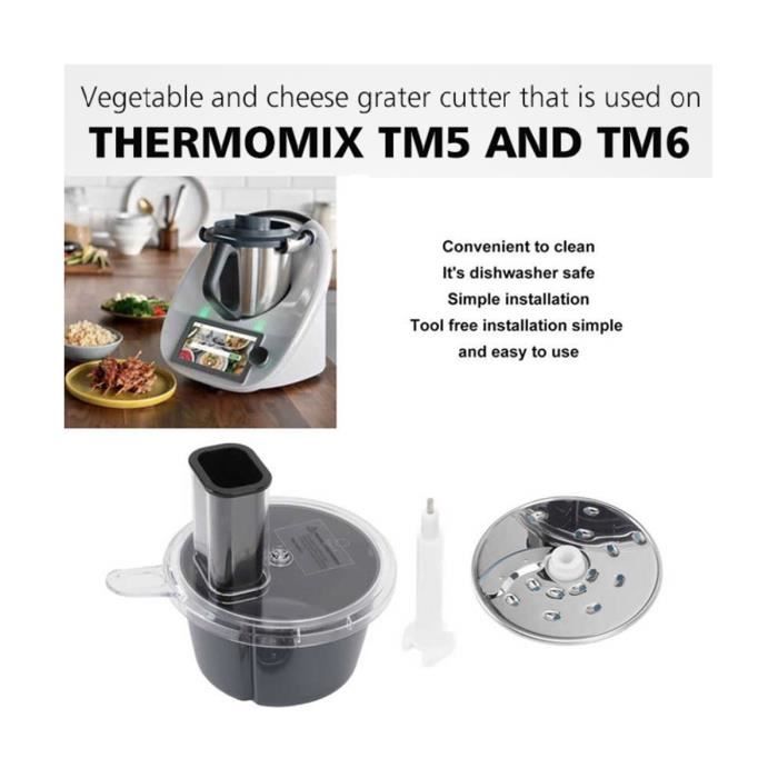Pour Thermomix TM5 TM6 Accessoires Coupe-LéGumes et Trancheuse  Multifonctionnel Cuisson Blender Trancheuse Disque de Râpage - Cdiscount  Electroménager