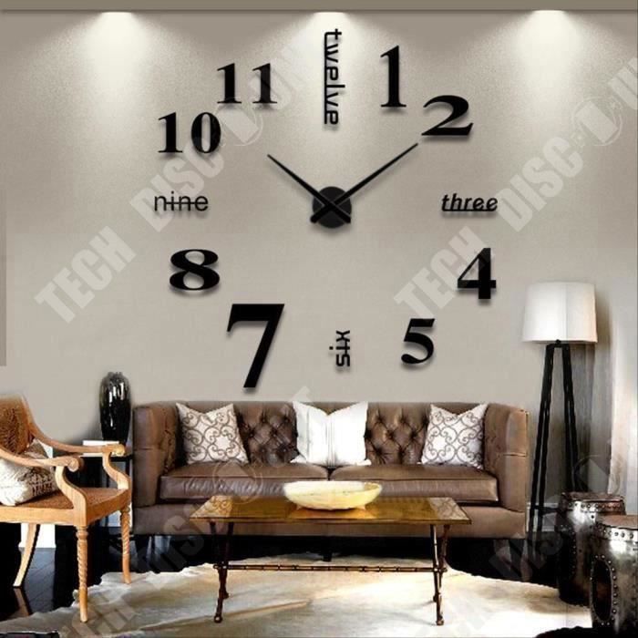 Horloge Murale Style Industriel En Métal, Décoration Murale Originale 50cm Dekory