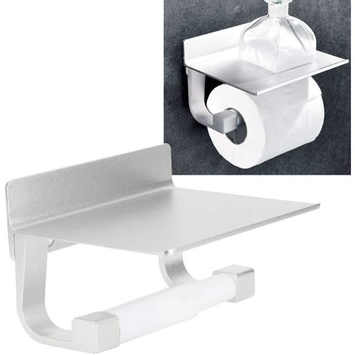 Porte-Papier Aluminium Stable Robuste Porte-Rouleau De Papier Porte-Mouchoirs  Toilettes Murales[H2469] - Cdiscount Bricolage