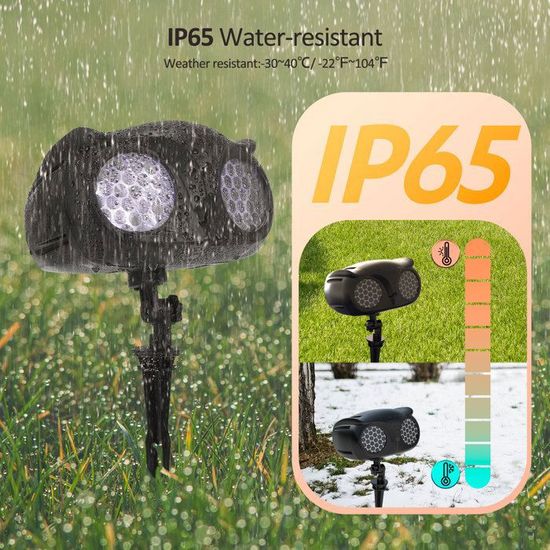 Projecteur Noel Exterieur Et Interieur, Projecteur Flocon De Neige Avec Lampadaire Noel