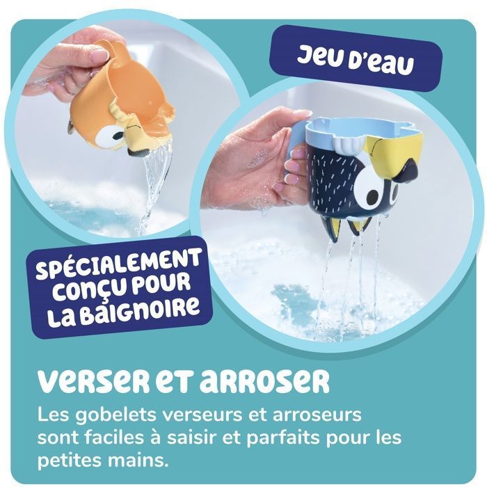 Tasses gigognes famille Bluey Tomy : King Jouet Suisse, Jouets pour le