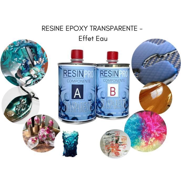 RESINE EPOXY TRANSPARENTE - Effet Eau - Pour Modelage, Créations  artistiques, Revêtements protecteurs externes, Réparations - Cdiscount  Beaux-Arts et Loisirs créatifs