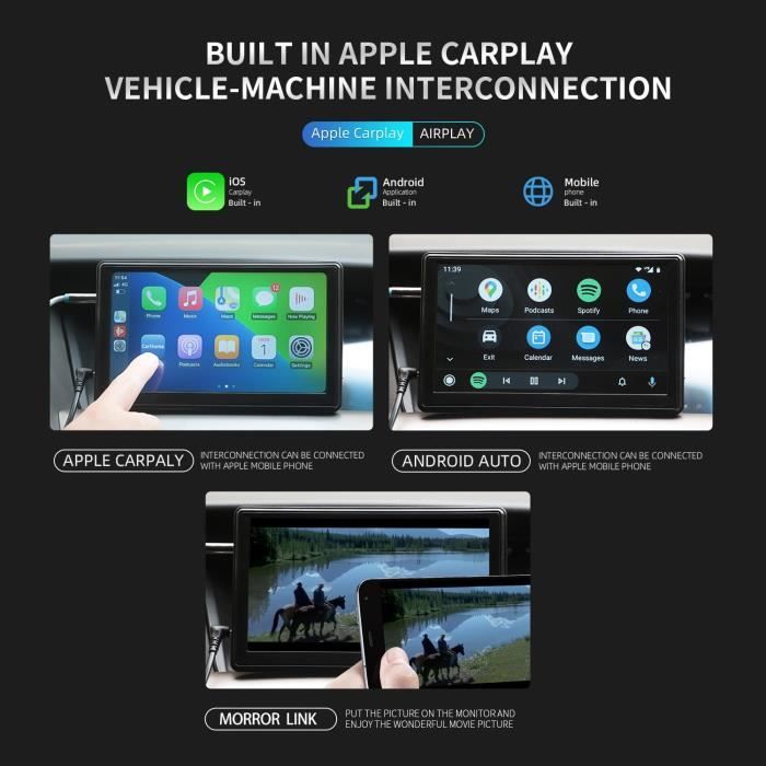 écran Apple Carplay & Android Auto pour Motos
