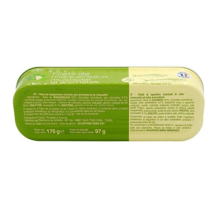 Agidra - Lot 3x Filets de maquereaux muscadet & aromates - Conserve ...