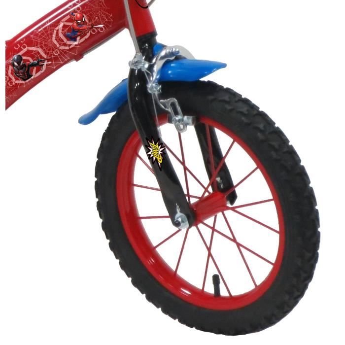 Vélo enfant Spiderman - garçon - 10 po - rouge/bleu