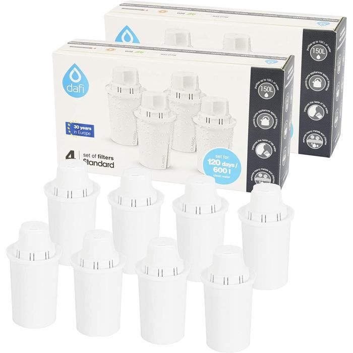 Philips wasserfilter-karaffe carafe filtrante awp2970 +1 filtre-ultrafiltration  bactéries, calcaire, chlore, plomb et pesticides, blanc AWP2970 - Conforama