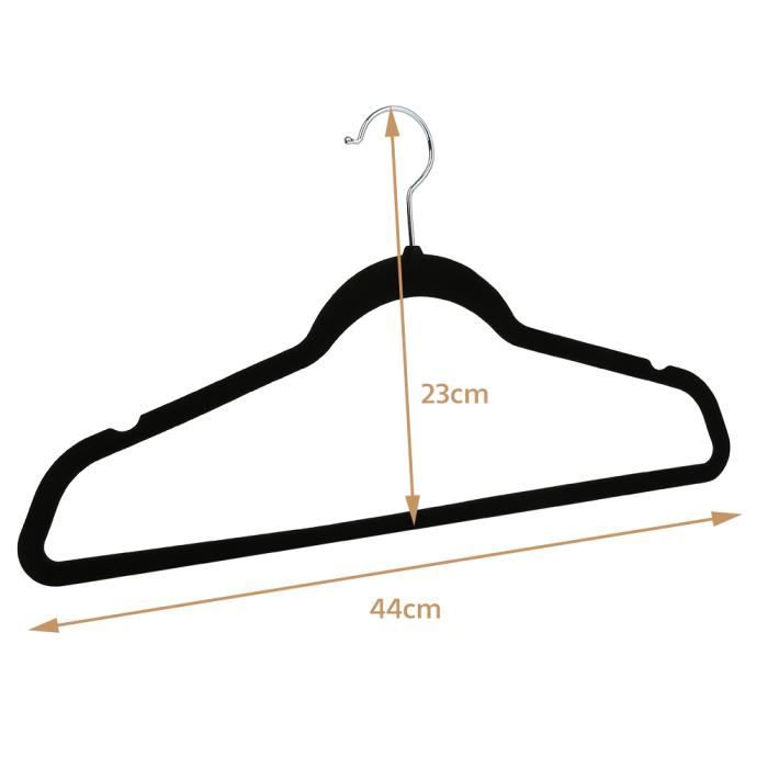 Tinfol Lot De 50 Pinces à Cintres En Velours Gris – Solides & Antidérapantes – Idéales Pour Pantalons, Jupes & Costumes Sur Cintres Fins