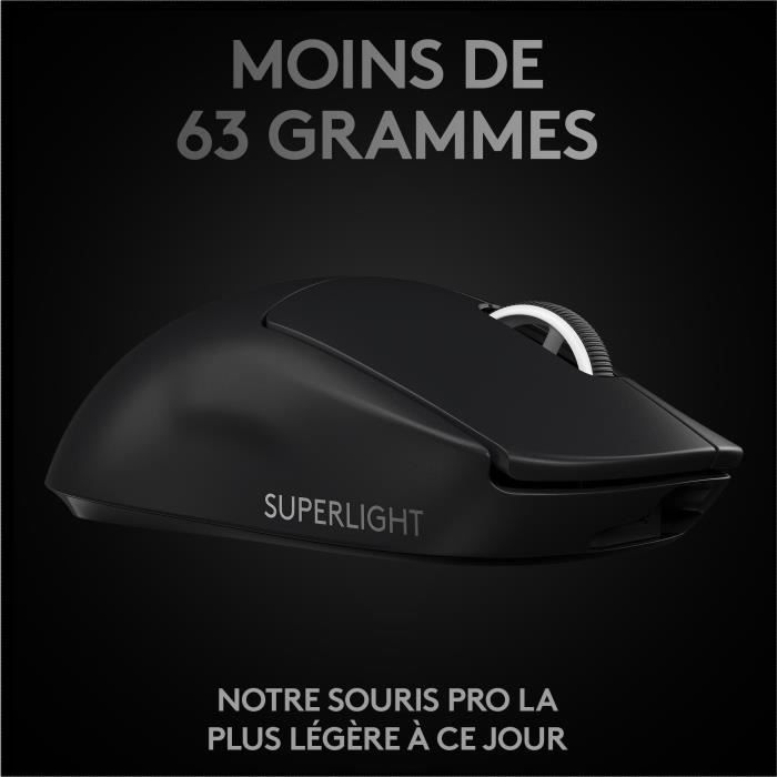 Logitech - Souris gaming sans fil Logitech G PRO X Superlight 2 Noir -  Souris - Rue du Commerce