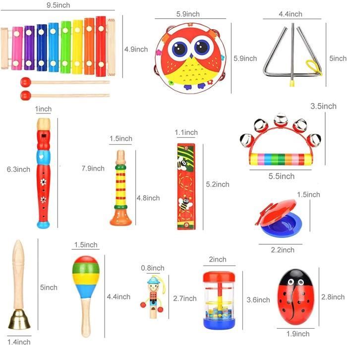 Mini Guitare Ukulélé Jouet 10 Pouces Yukiri – Instrument Bébé Avec Sac, Cordes Réglables, Cadeau Musical Éveil Enfant