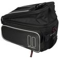 Sac porte-bagages Basil Sport Design - 7-12l noir en polyester avec couverture de pluie incluse-3
