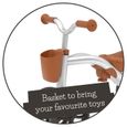 Porteur évolutif Quadie Basket gris - CHILLAFISH - 4 roues, panier, siège réglable - pour enfants de 1 à 3 ans-3
