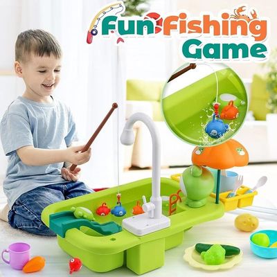 Jouets de Cuisine avec Lave-Vaisselle à Circuit d'eau, Ensemble de Jouets de Cuisine avec Lave-Vaisselle à Circuit d'eau, Ensemble de