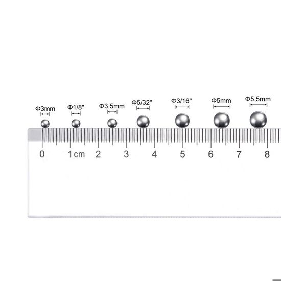 Sourcing Map 100 Billes Acier Carbone 5mm Précision Poli - Roulements Et Bricolage