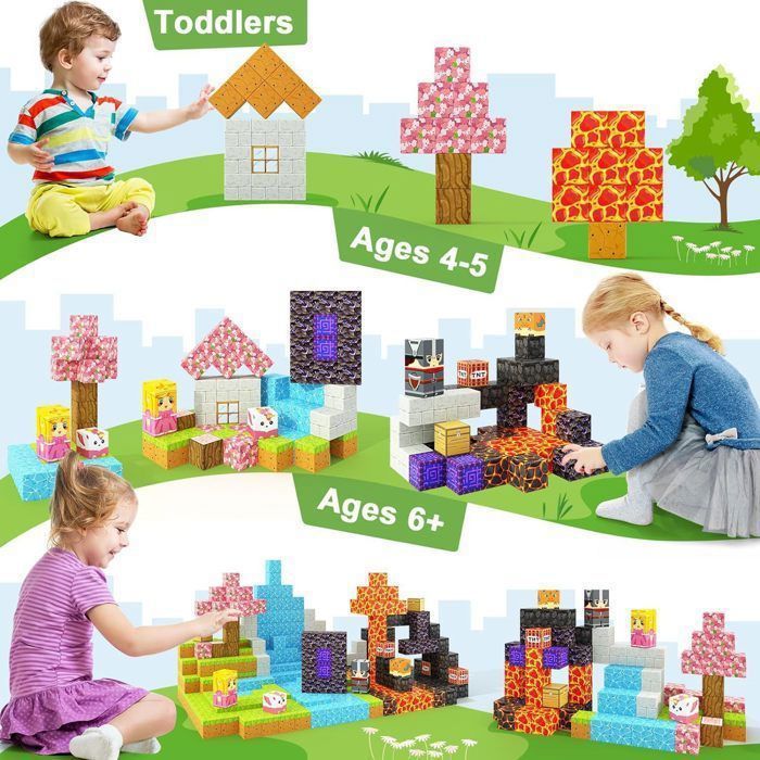 Construction Magnetique Enfant 150 Pièces 2CM Magnetic Blocks 3+ Jeux Aimants, Bloc De Cube Magn Tique De Pour Gar On Et Fille Jouet Cr Atif Montessori Pour Enfants 3 4 5 6 7 8 9 10 11 12 Ans Jeu Construction Magnetique Enfant 150 Pièces 2CM Magnetic Blocks 3+ Jeux Aimants, Bloc De Cube Magn Tique De Pour Gar On Et Fille Jouet Cr Atif Montessori Pour Enfants 3 4 5 6 7 8 9 10 11 12 Ans Jeu