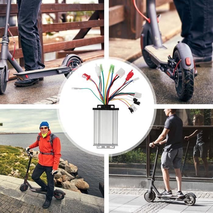 Contrôleur Moteur Brushless 36V-48V 500W Pour Trottinette/vélo électrique - 12 Transistors, Freinage Régénératif, Assistance Pédale