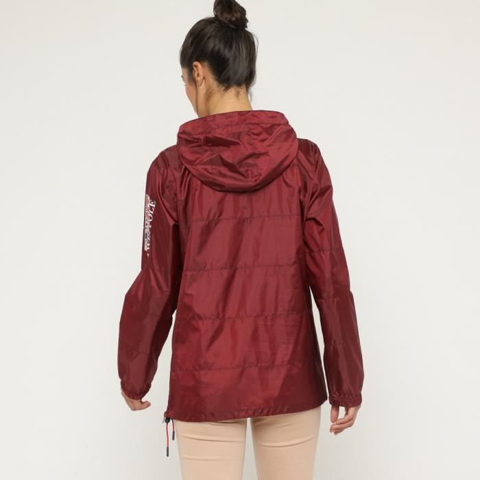 Kway Geographical Norway BOOGEE Anorak Femme Bordeaux Femme Bordeaux Cdiscount Pret a Porter