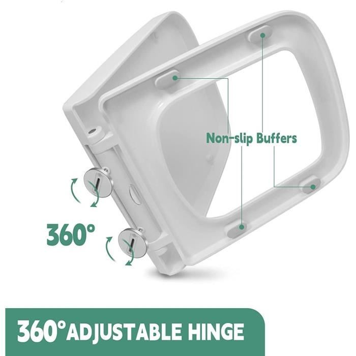 Lunette toilette rectangulaire outlet